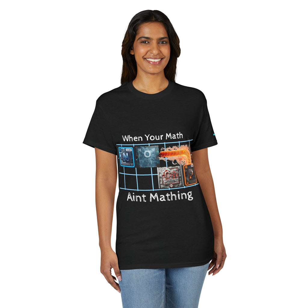Periodic table "No Cap" When Your Math Ain't Mathing T-Shirt — Funny Math Meme Tee