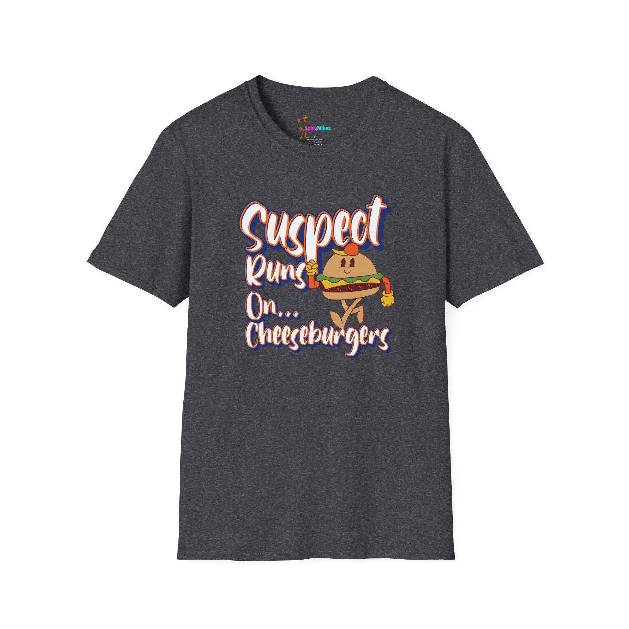 Suspect Runs On...Cheeseburgers Graphic Tee
