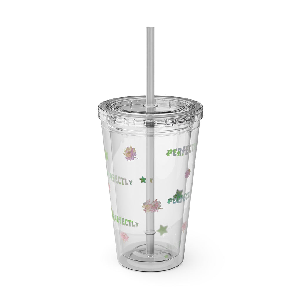 Perfectly Pisces Zodiac Sunsplash Tumbler with Straw, 16oz