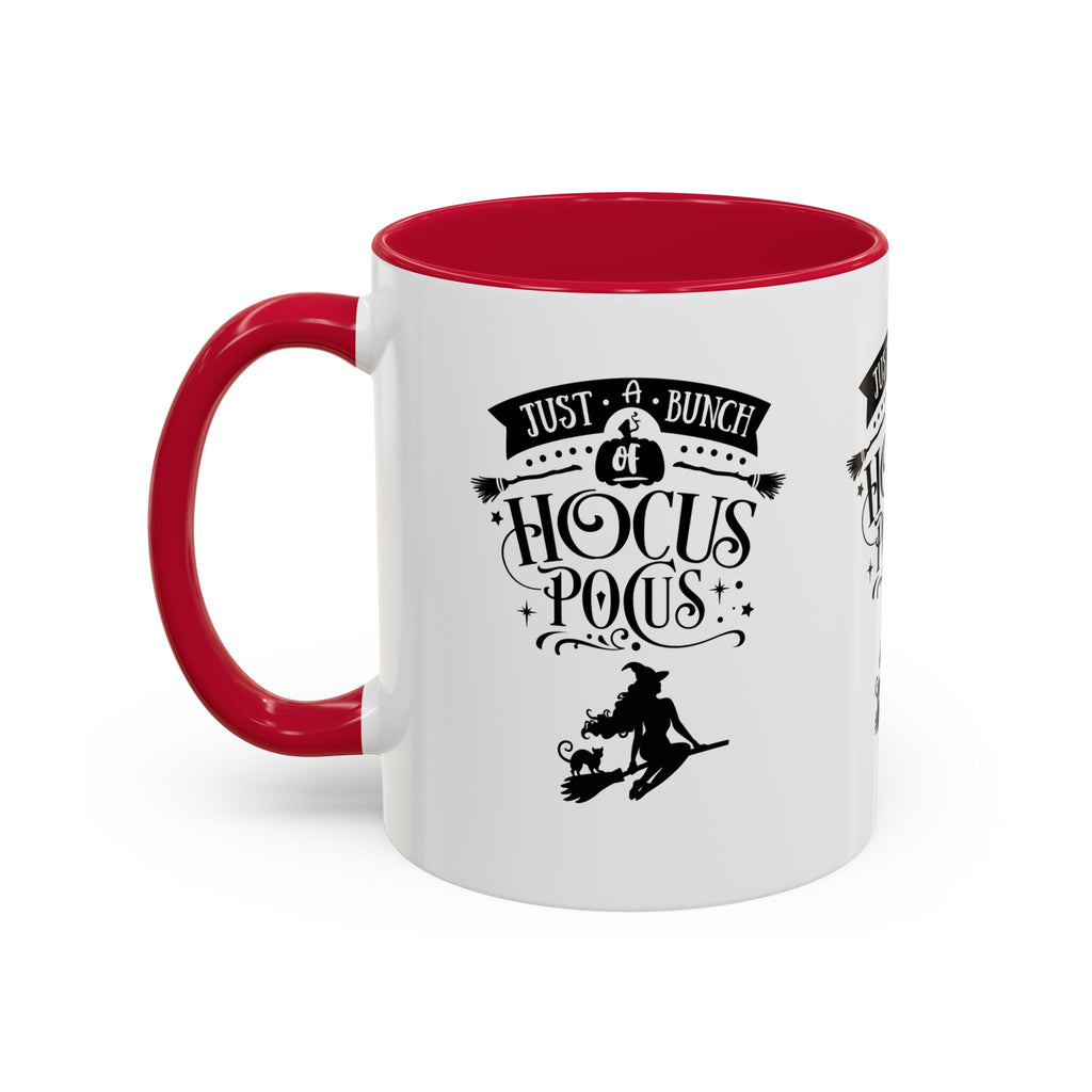 Halloween Just A Bunch Of Hocus Pocus Colored Rimmed Mug