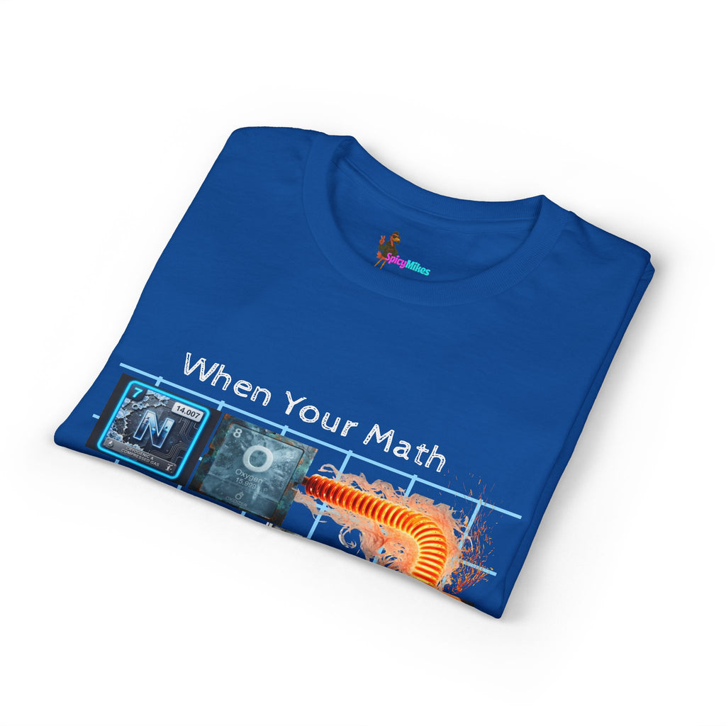 Periodic table "No Cap" When Your Math Ain't Mathing T-Shirt — Funny Math Meme Tee