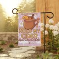 Pink Flamingo "Home of Hold My Cider and Watch This" Fall Decorative Banner Garden Flag -