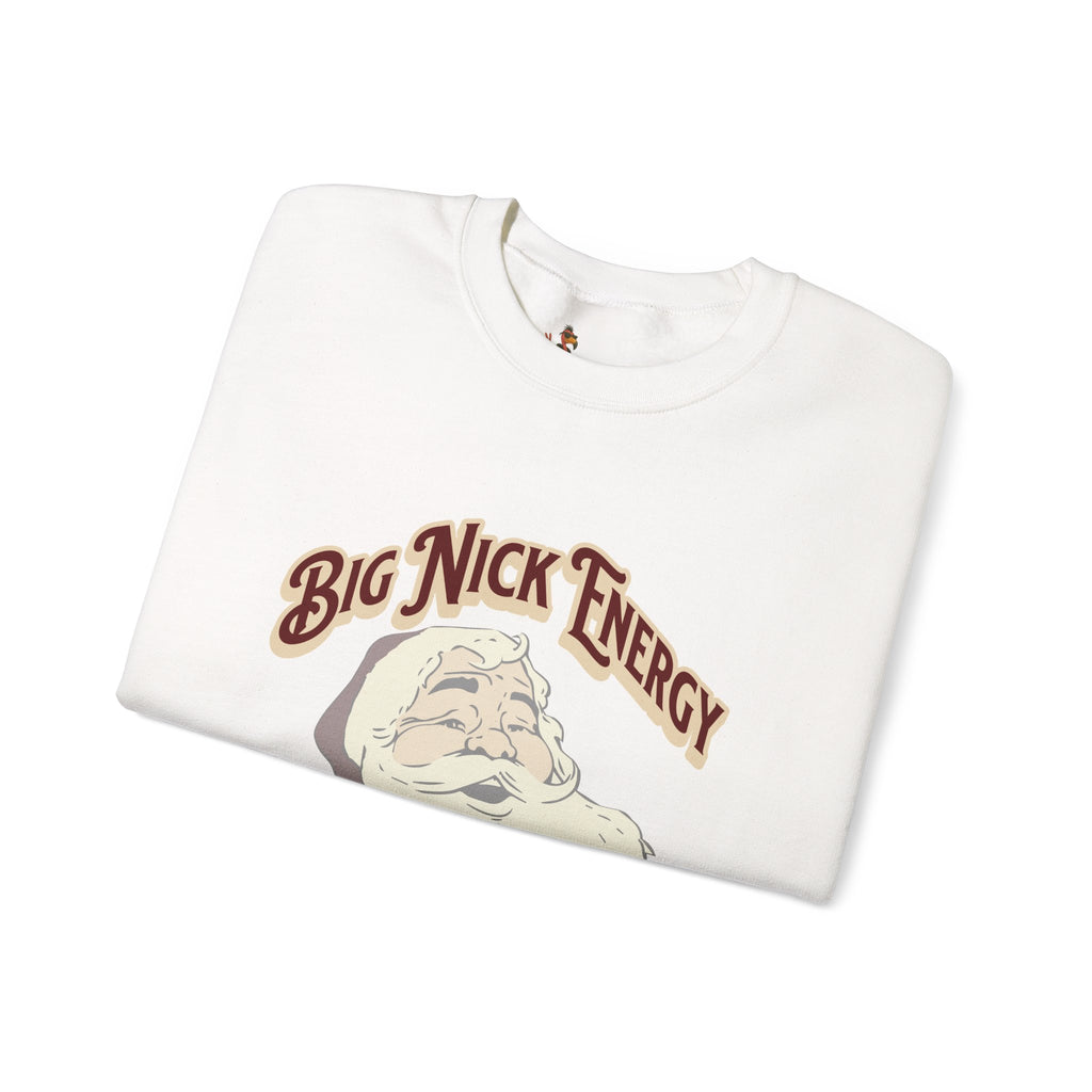 “Big Nick Energy: I Got Fat Sacks” Retro Santa Holiday Sweater