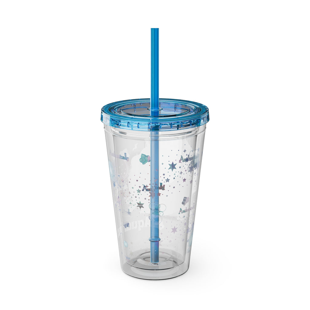 Authentically Aquarius Zodiac Sunsplash Tumbler 16oz