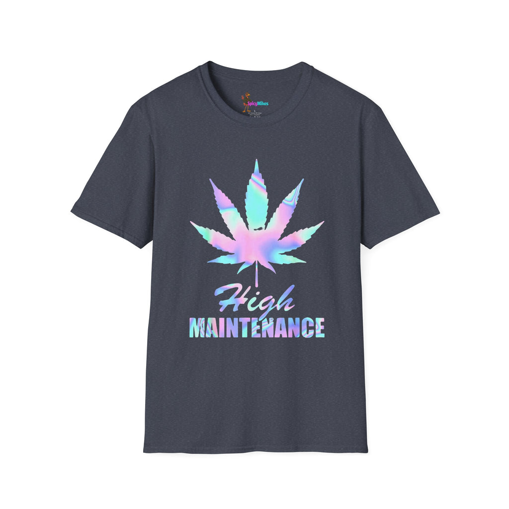 High Maintenance Pastel Tie-Dye Cannabis Leaf Tee