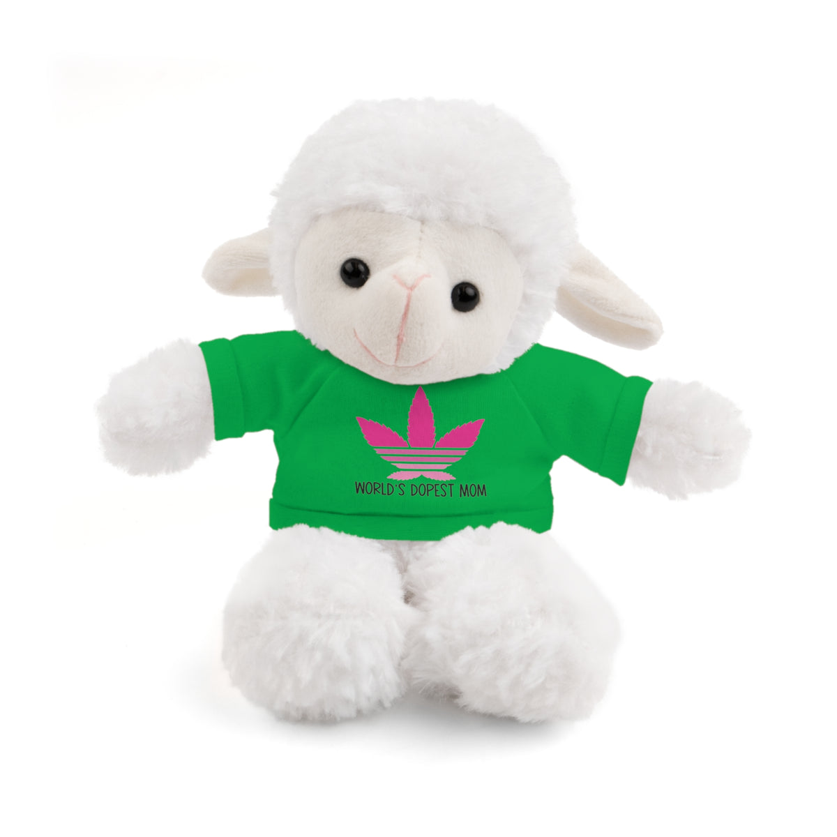 Teddy Bear – "World's Dopest Mom" Adult Plush with Tee for 420 moms