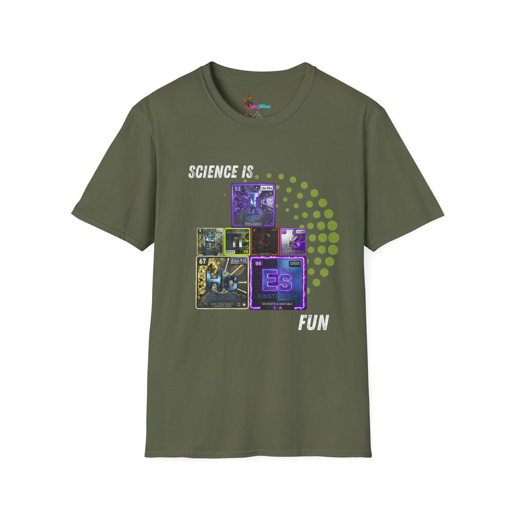 Science Is Fun T-Shirt — Playful Periodic Table Graphic Tee for STEM Lovers