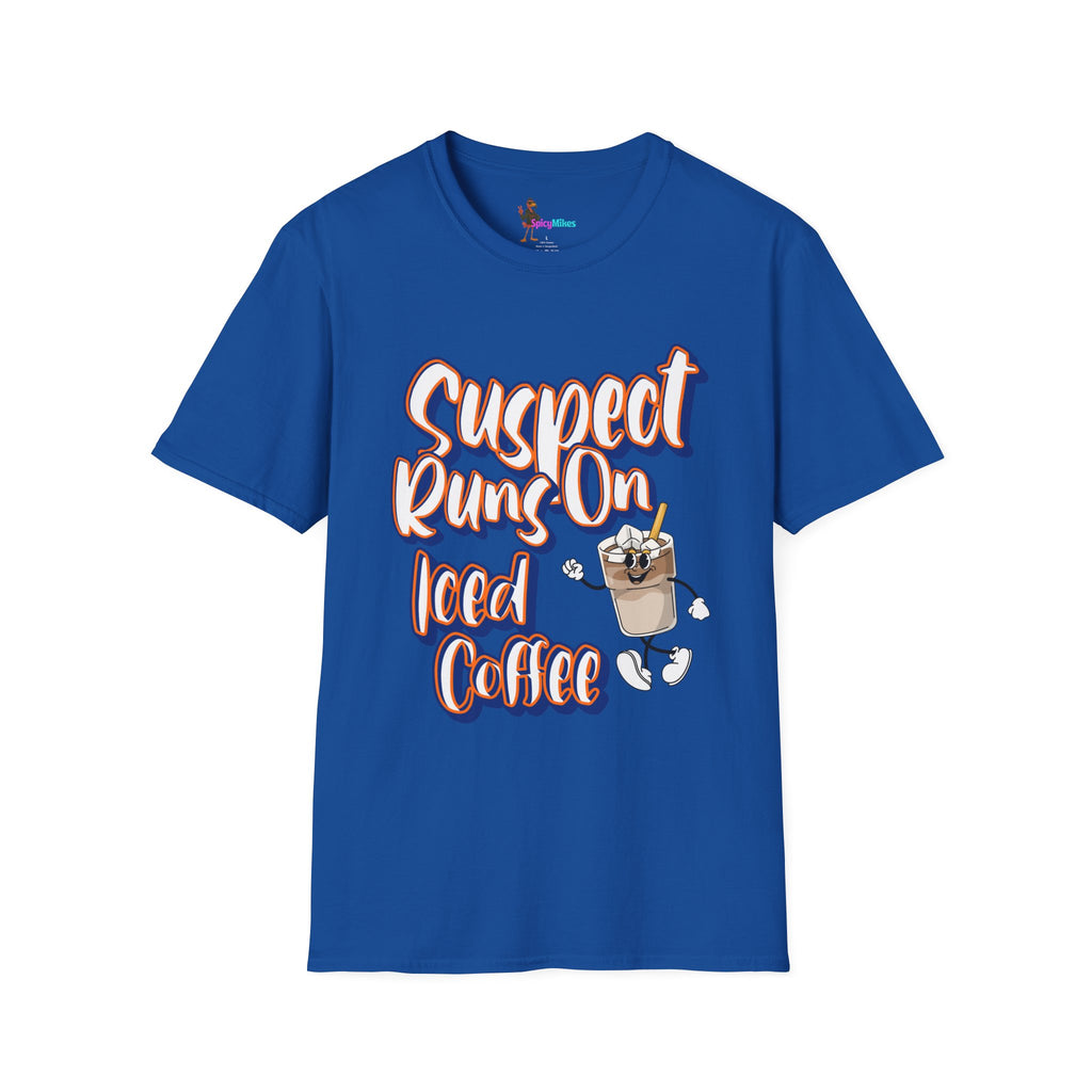 Suspect Runs On... Iced Coffee Graphic T-shirt