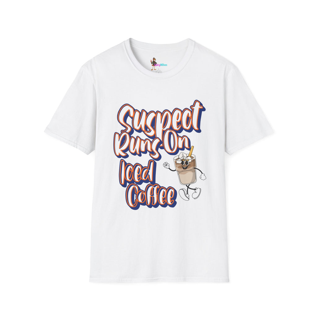 Suspect Runs On... Iced Coffee Graphic T-shirt