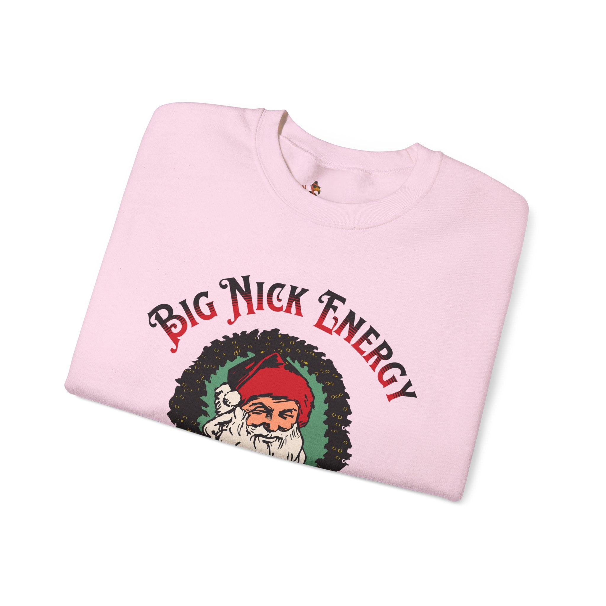 Big Nick Energy Wreath 'I Got Fat Sacks' Vintage Santa Christmas Crewneck