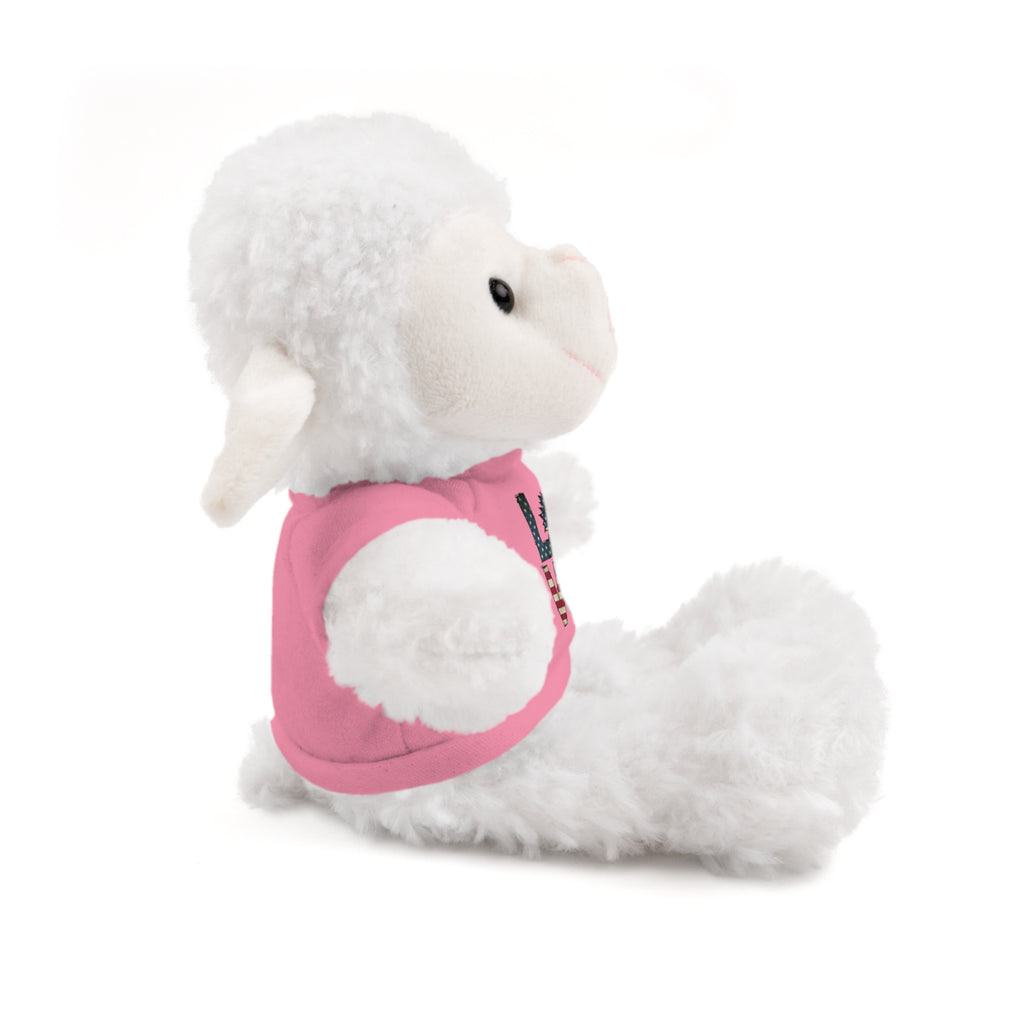 Patriotic 'LOVE' Plush Bear with Tee — Cute Stuffed Animal Gift