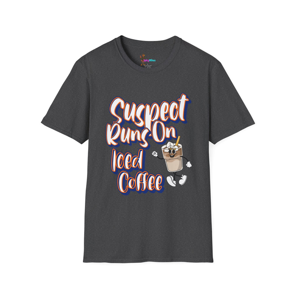 Suspect Runs On... Iced Coffee Graphic T-shirt
