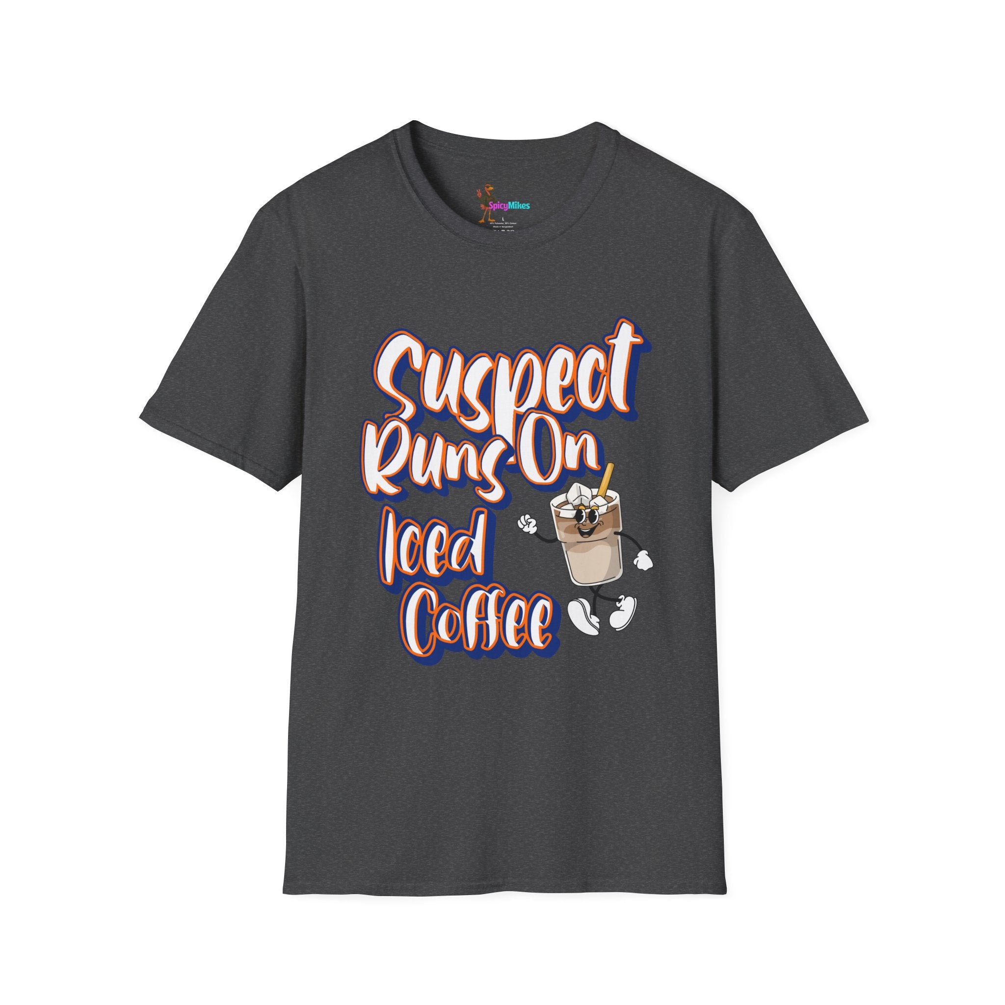 Suspect Runs On... Iced Coffee Graphic T-shirt