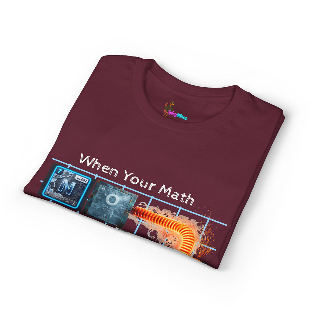Periodic table "No Cap" When Your Math Ain't Mathing T-Shirt — Funny Math Meme Tee