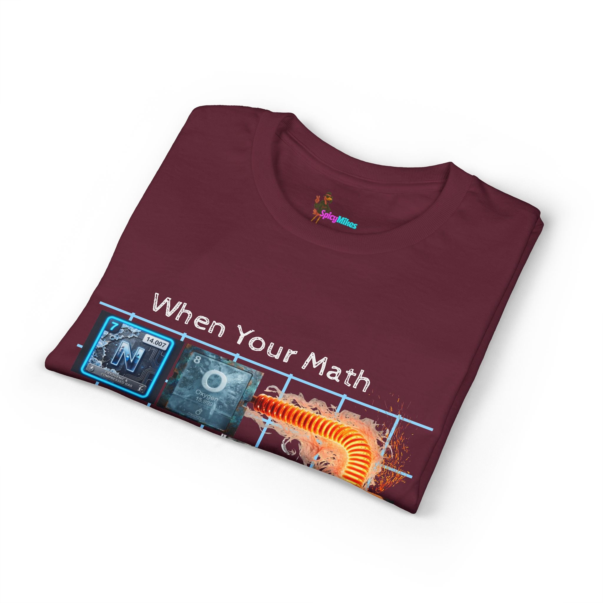 Periodic table "No Cap" When Your Math Ain't Mathing T-Shirt — Funny Math Meme Tee