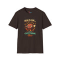 Overthinking Brain Graphic T-Shirt — "Hold On… Let Me Overthink This" Funny Anxiety Tee