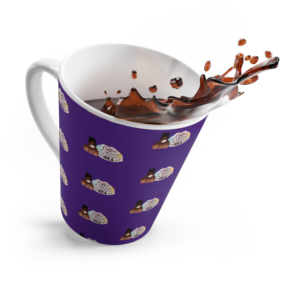 Melanin Magic Purple Patterned Coffee is Always a Good Idea Mug