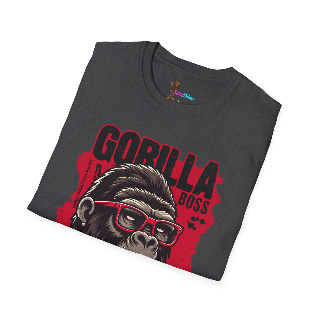 Gorilla Boss Style T-Shirt — Retro Ape with Sunglasses & Cigar Graphic