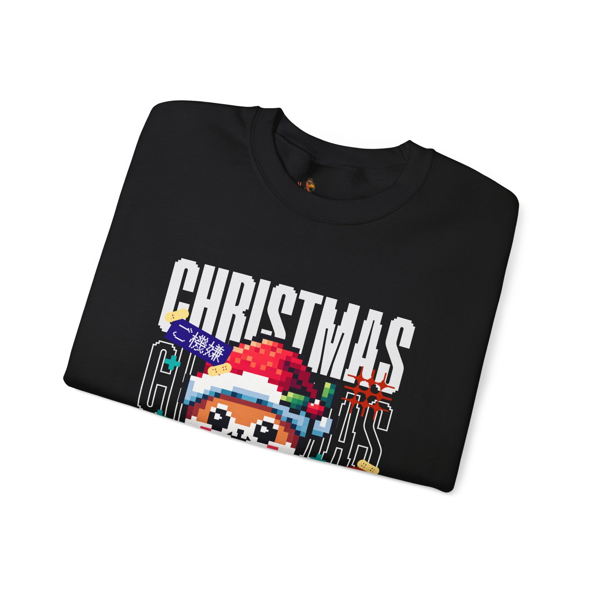 Christmas Pixel Shiba Inu Crewneck Ugly Sweatshirt