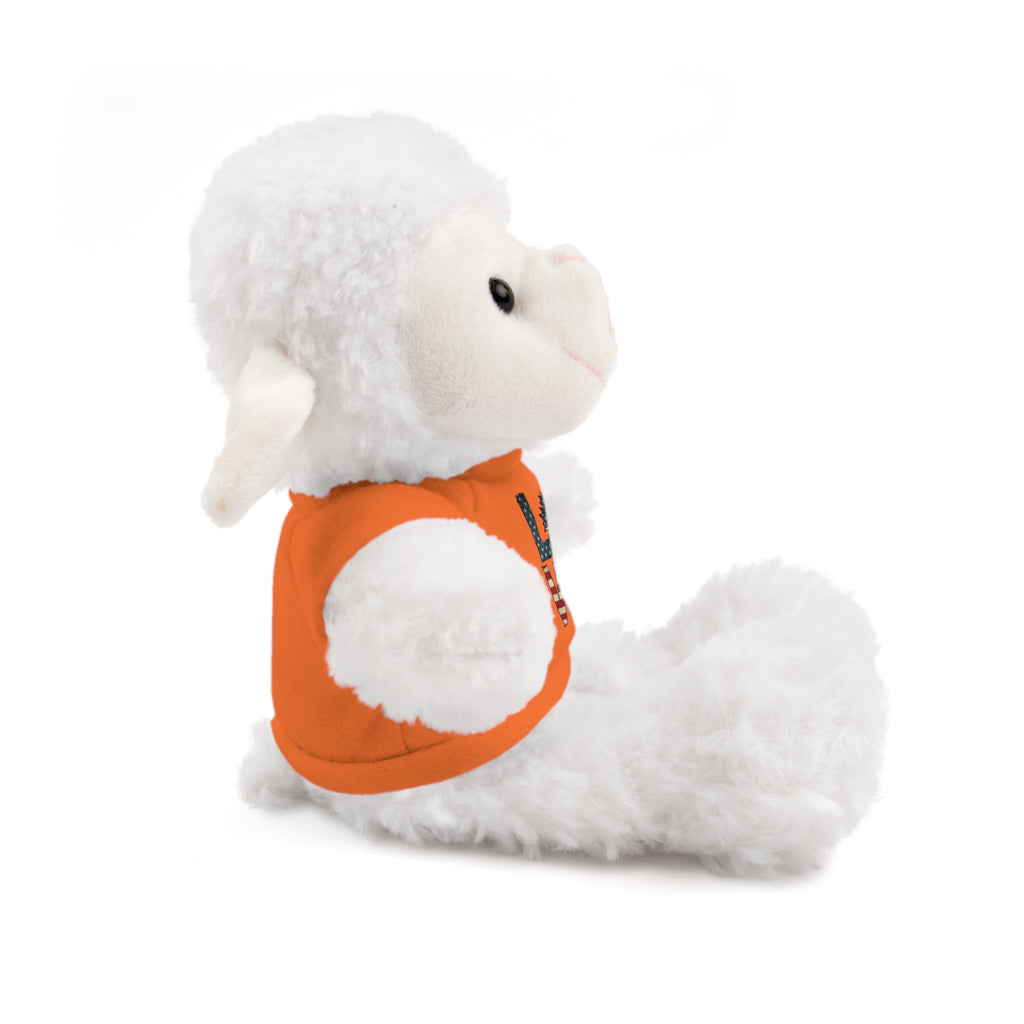 Patriotic 'LOVE' Plush Bear with Tee — Cute Stuffed Animal Gift