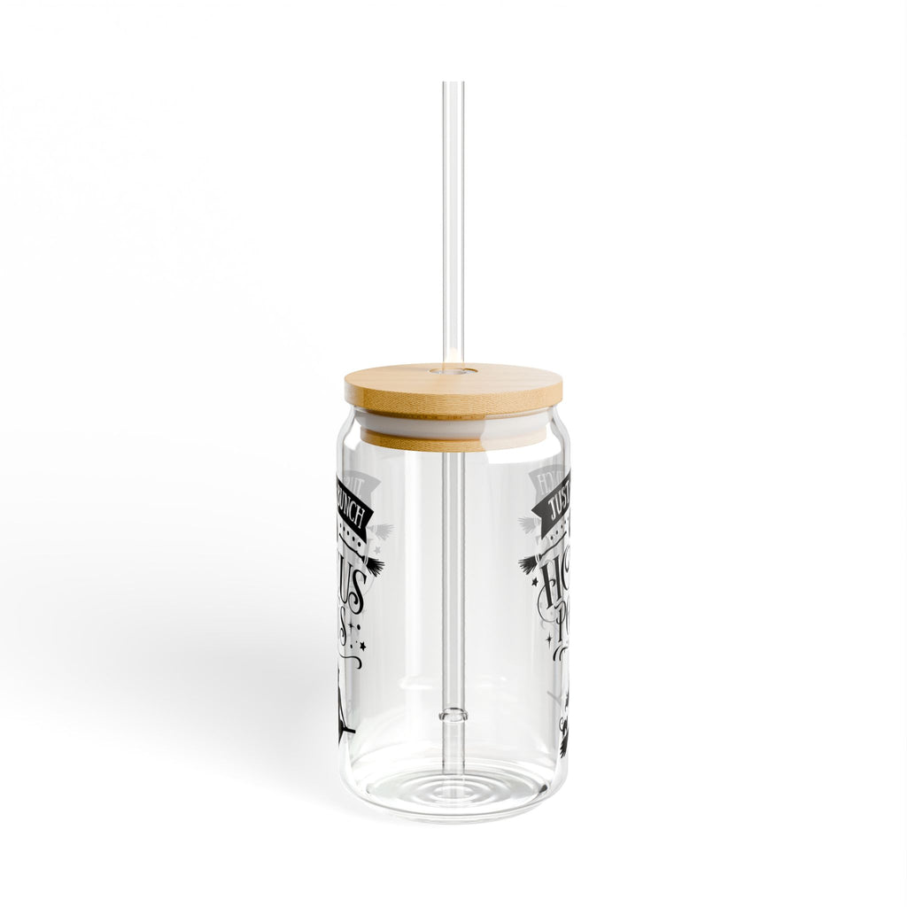 Just a Bunch of Hocus Pocus Flying Witch Sipper Glass