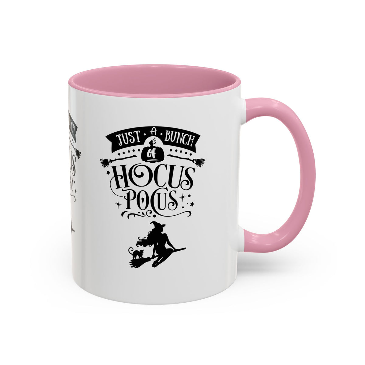 Halloween Just A Bunch Of Hocus Pocus Colored Rimmed Mug