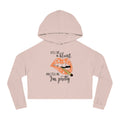"Roll Me a Blunt and Tell Me I'm Pretty" Graphic Cropped Hoodie