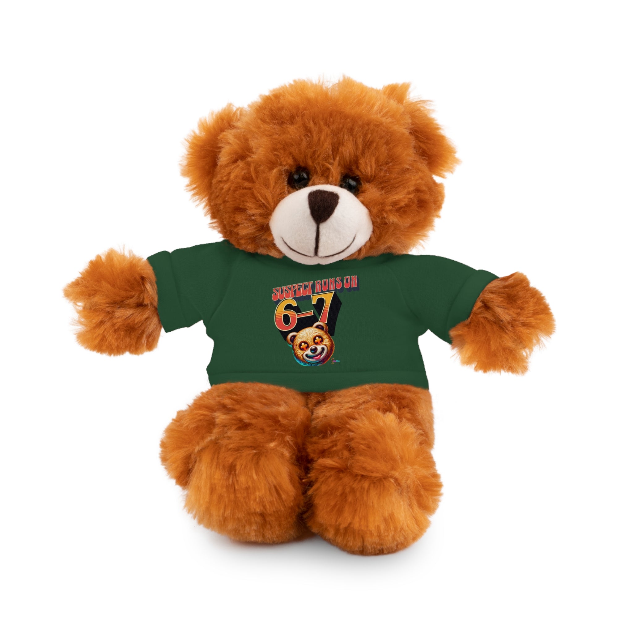 6-7 Teddy Bear wearing Tee – Cute Plush Gift for Kids