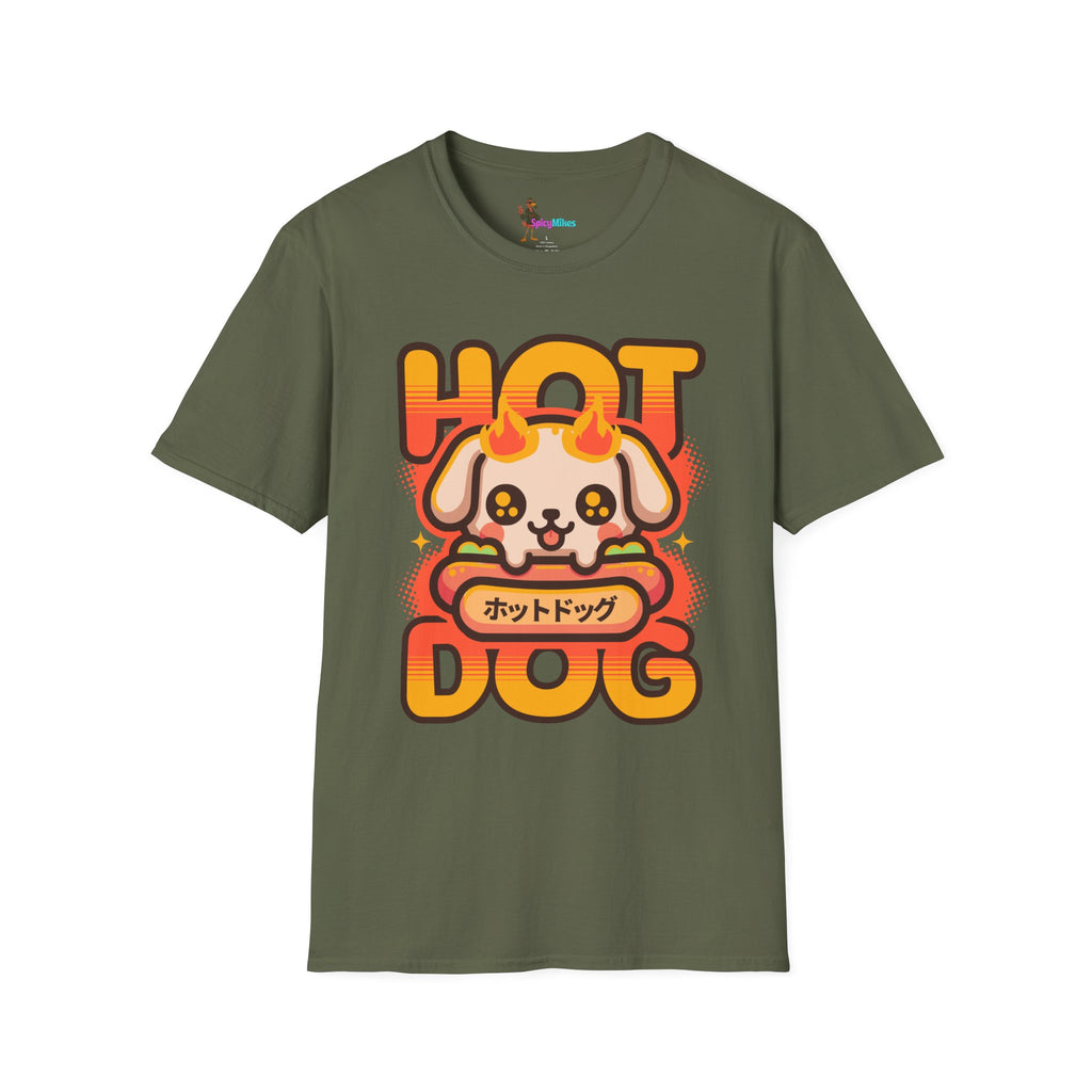 Hot Dog Kawaii T-Shirt — Cute Japanese Puppy Graphic Tee
