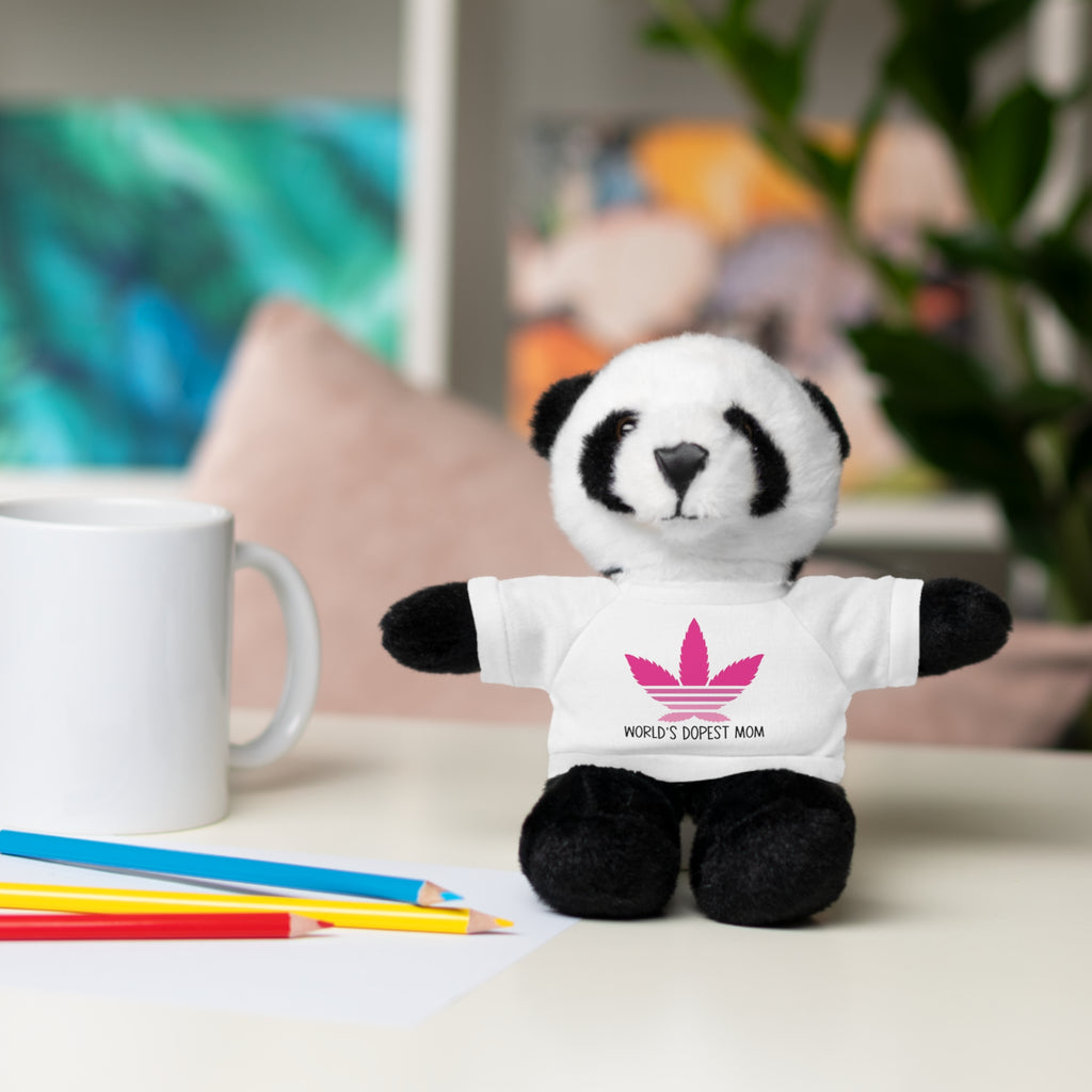 Teddy Bear – "World's Dopest Mom" Adult Plush with Tee for 420 moms