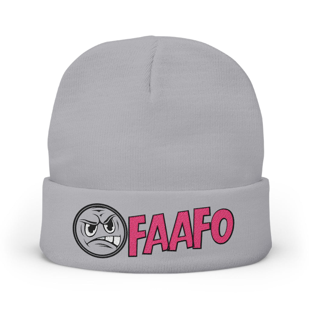 The Right One: FAAF0 Embroidered Knit Beanie - Stylish Winter Accessory