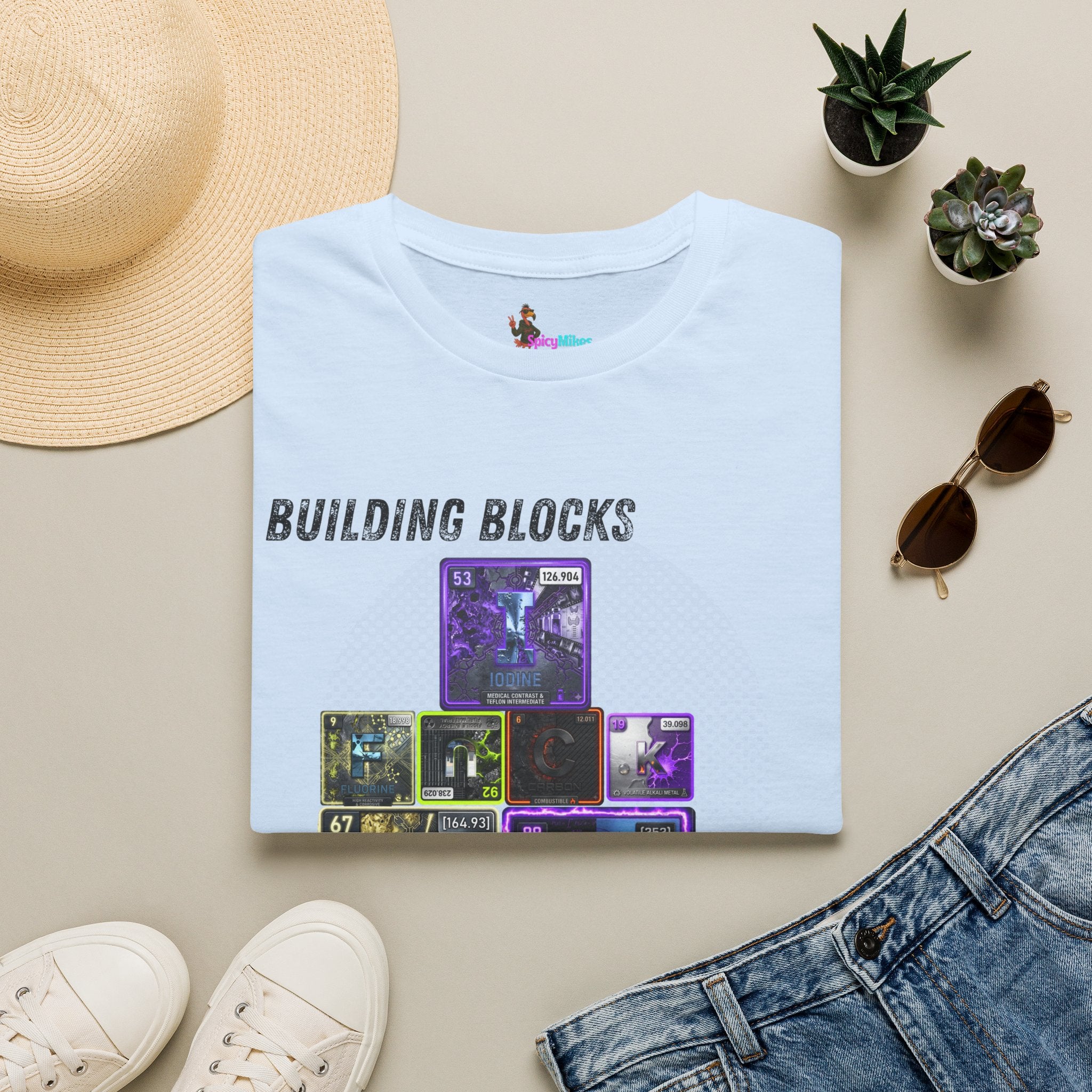 Building Blocks of Life T-Shirt — Science Element Periodic Table Graphic Tee