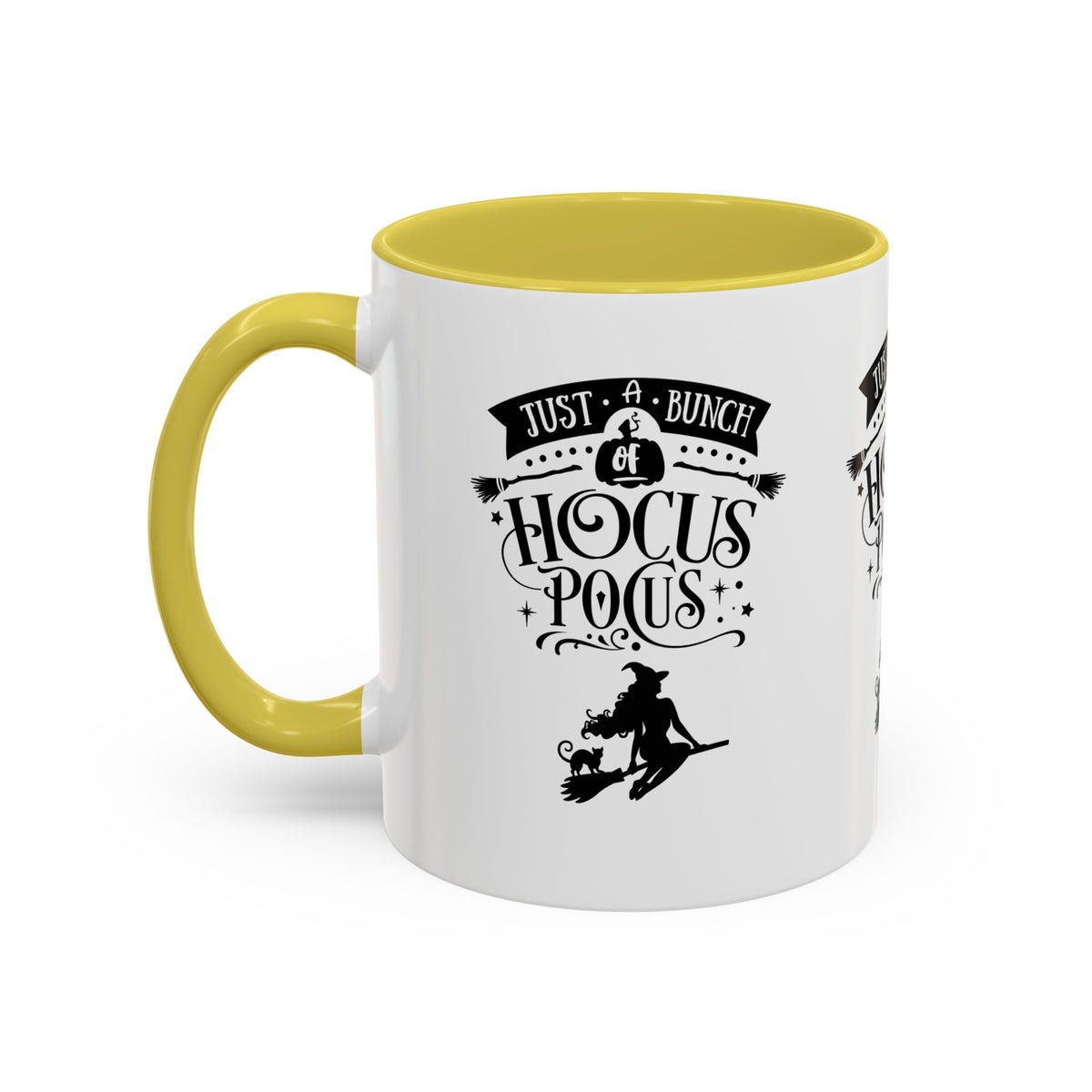 Halloween Just A Bunch Of Hocus Pocus Colored Rimmed Mug