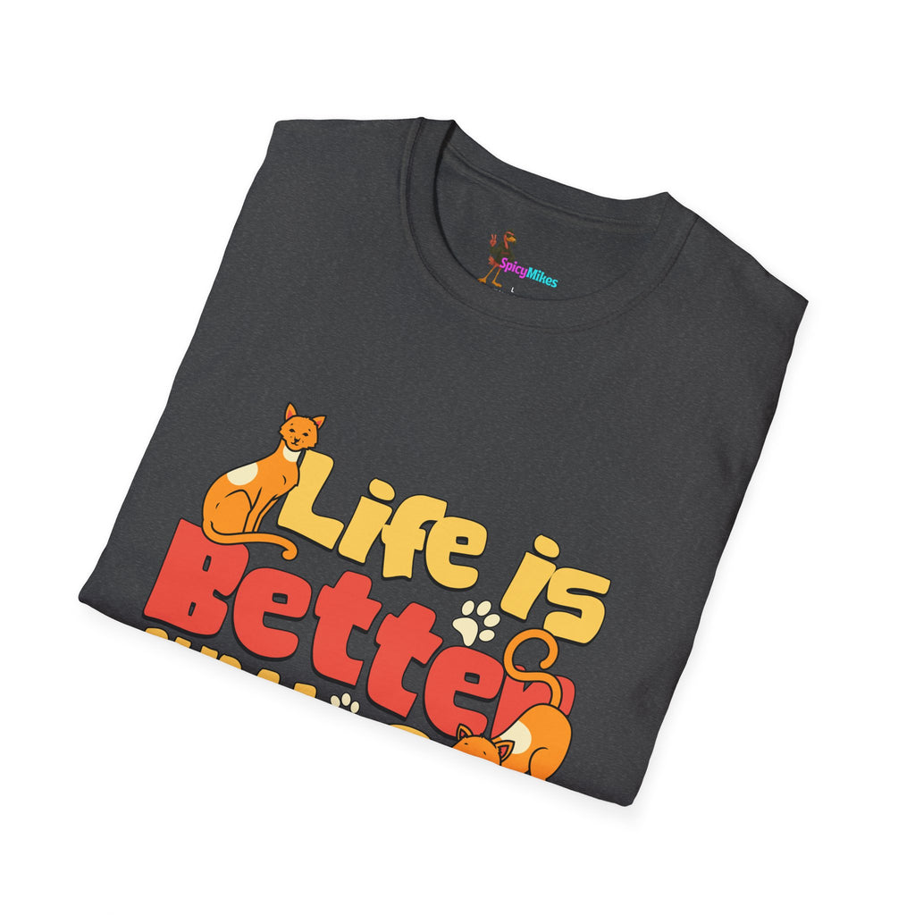 Life Is Better With Cats T-Shirt — Cute Cat Lover Tee