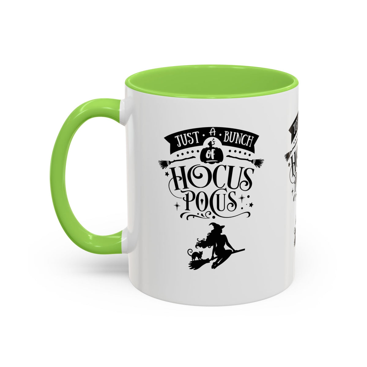 Halloween Just A Bunch Of Hocus Pocus Colored Rimmed Mug