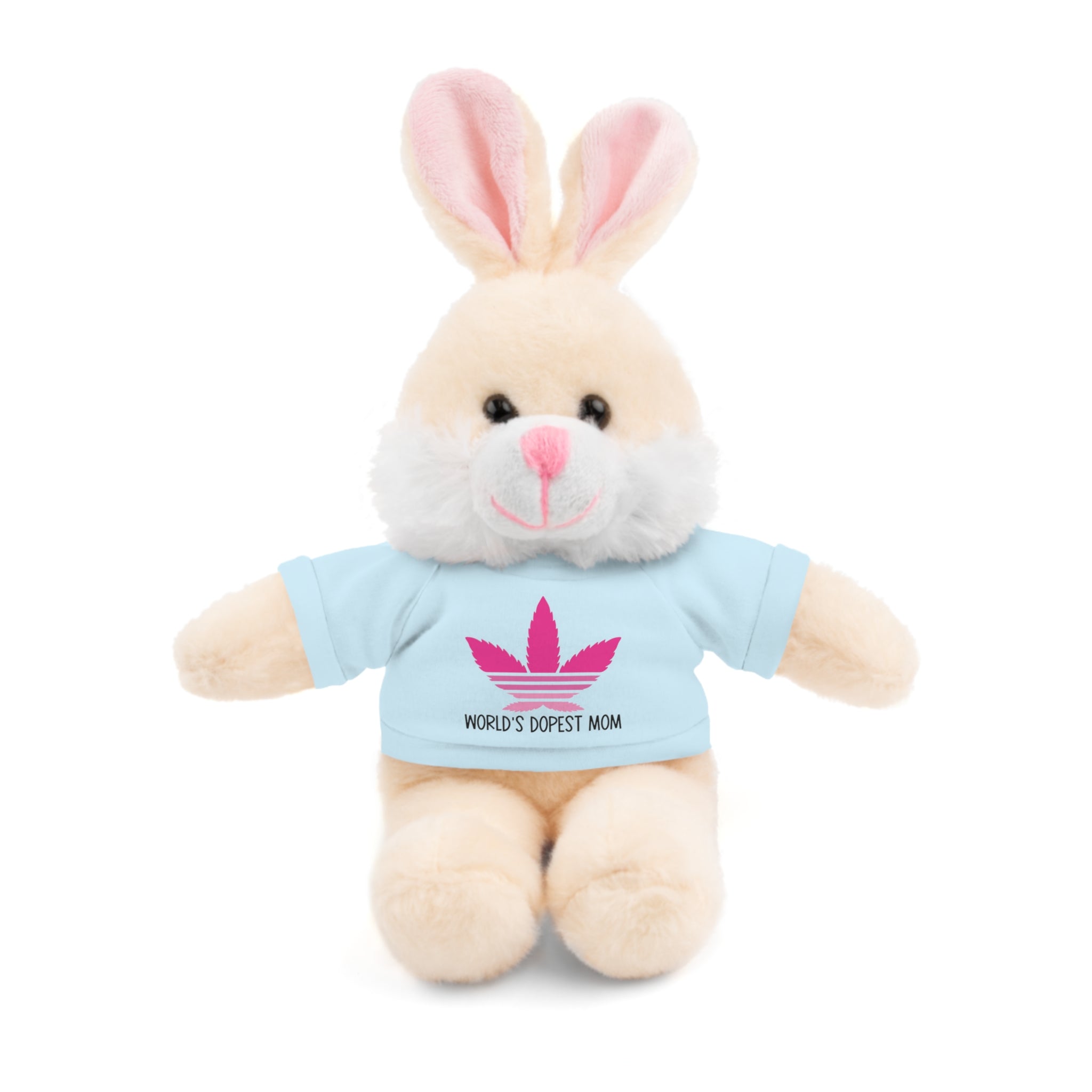 Teddy Bear – "World's Dopest Mom" Adult Plush with Tee for 420 moms