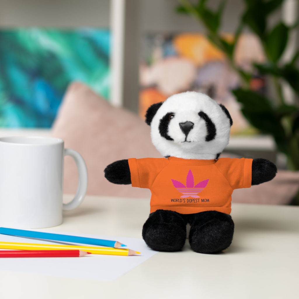 Teddy Bear – "World's Dopest Mom" Adult Plush with Tee for 420 moms