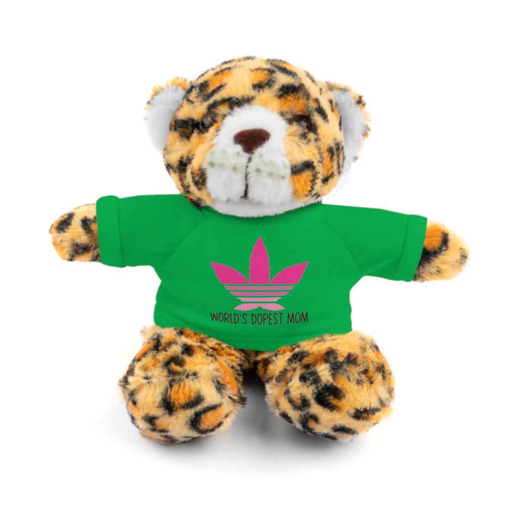Teddy Bear – "World's Dopest Mom" Adult Plush with Tee for 420 moms