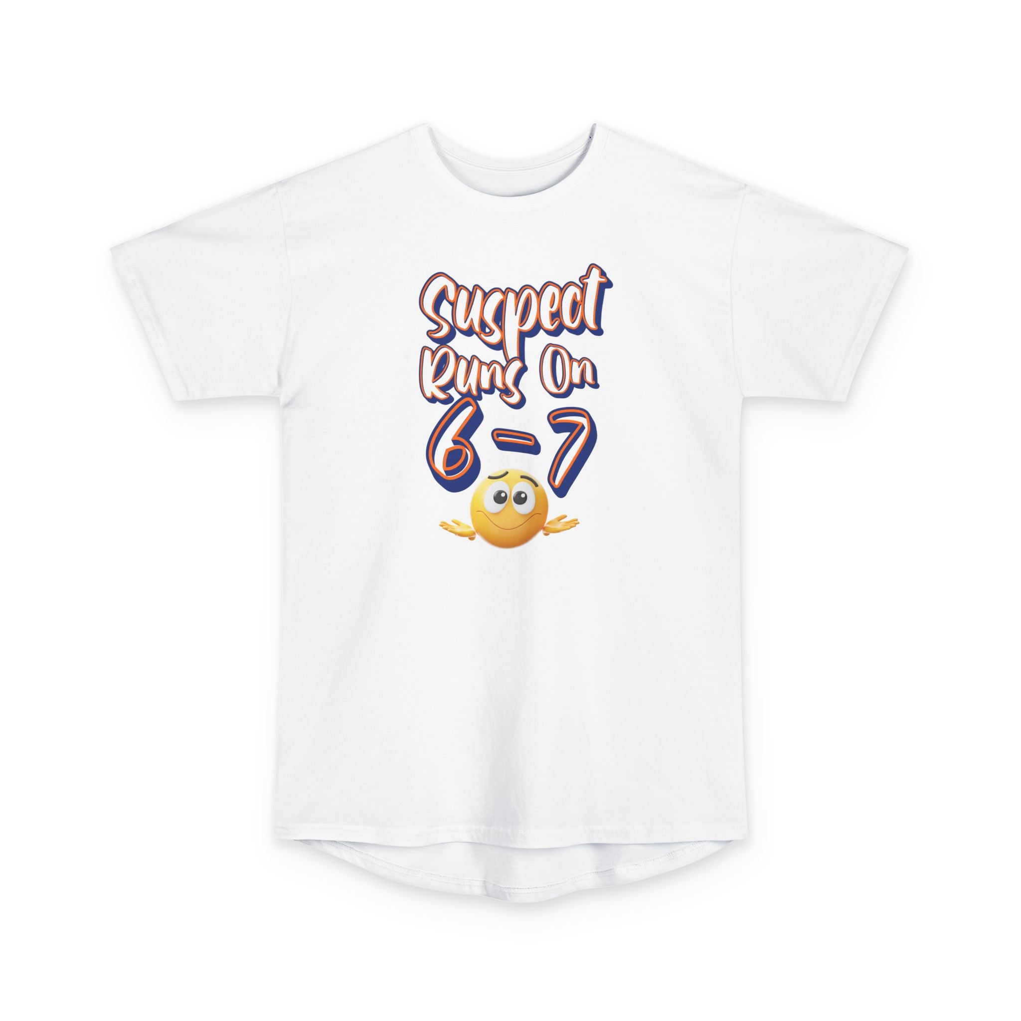 Suspect Runs On...6-7 Meme Style Graphic Tee
