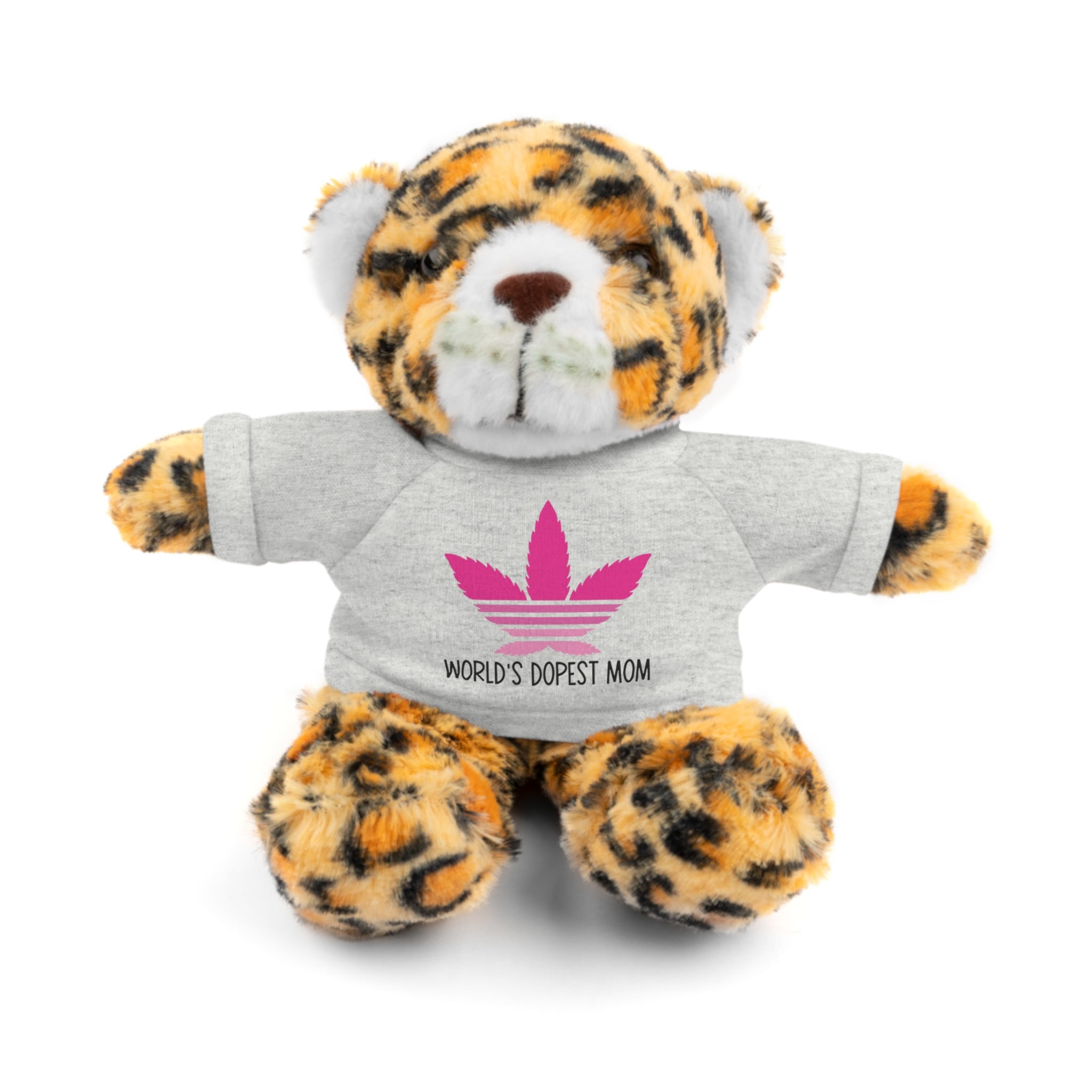 Teddy Bear – "World's Dopest Mom" Adult Plush with Tee for 420 moms