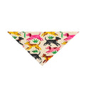 Long Dog In The Grass Patterned Pet Bandana — Colorful Running Dogs Print for Small & Large Pets