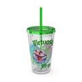 Virtuosly Virgo Zodiac Sunsplash Tumbler with Straw 16oz