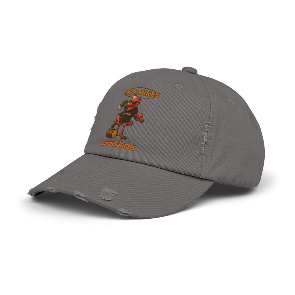 SpicyMike Wood Chop Lumberjack Distressed Cap