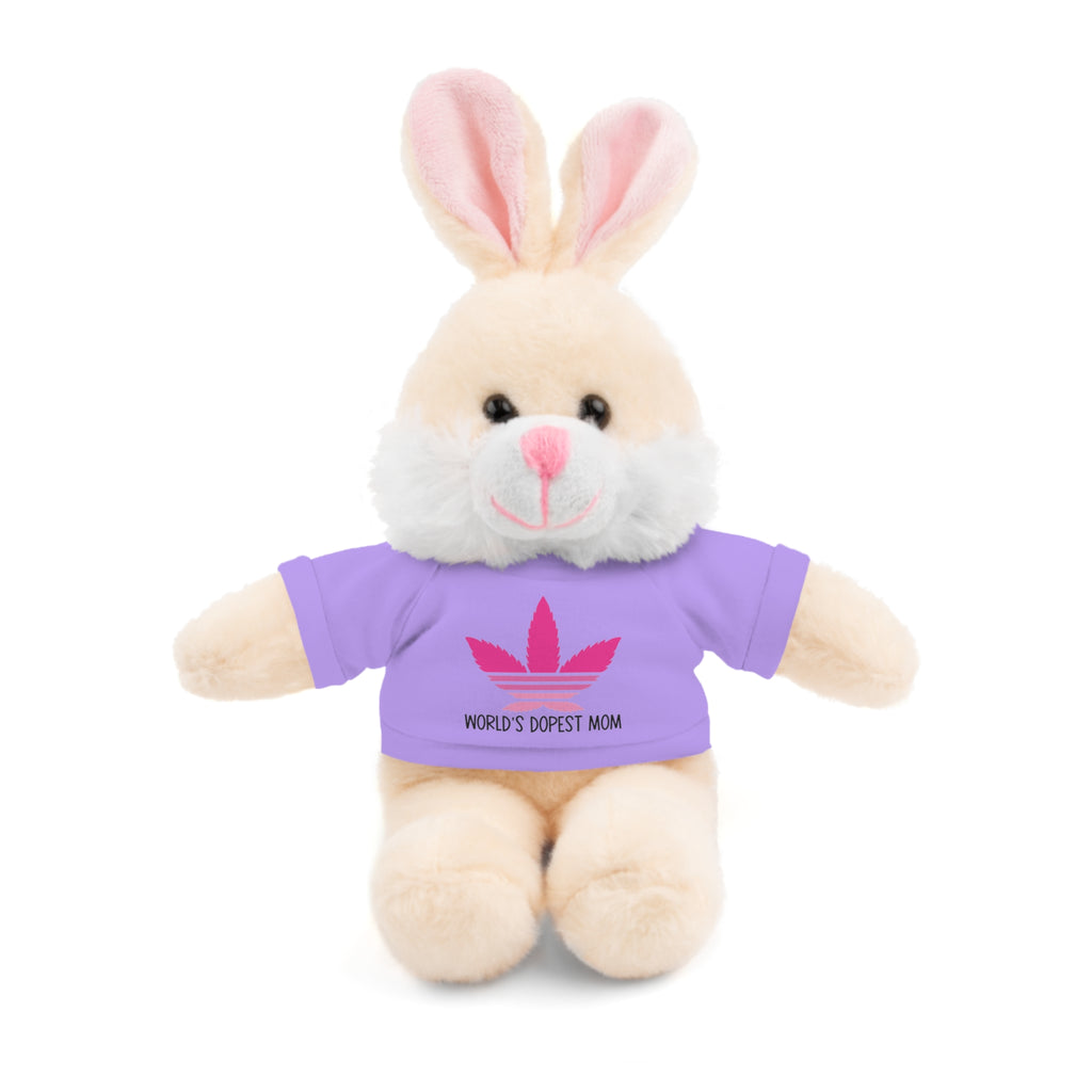 Teddy Bear – "World's Dopest Mom" Adult Plush with Tee for 420 moms