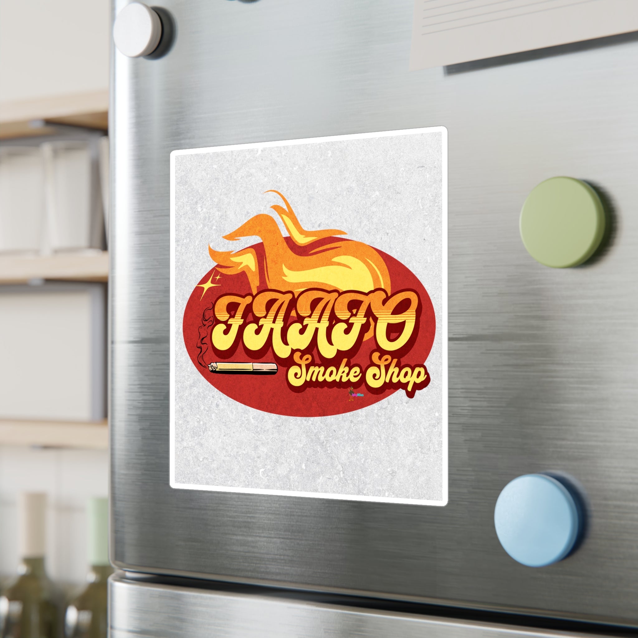 FAAFO Smoke Shop' Flame Vinyl DecalSticker