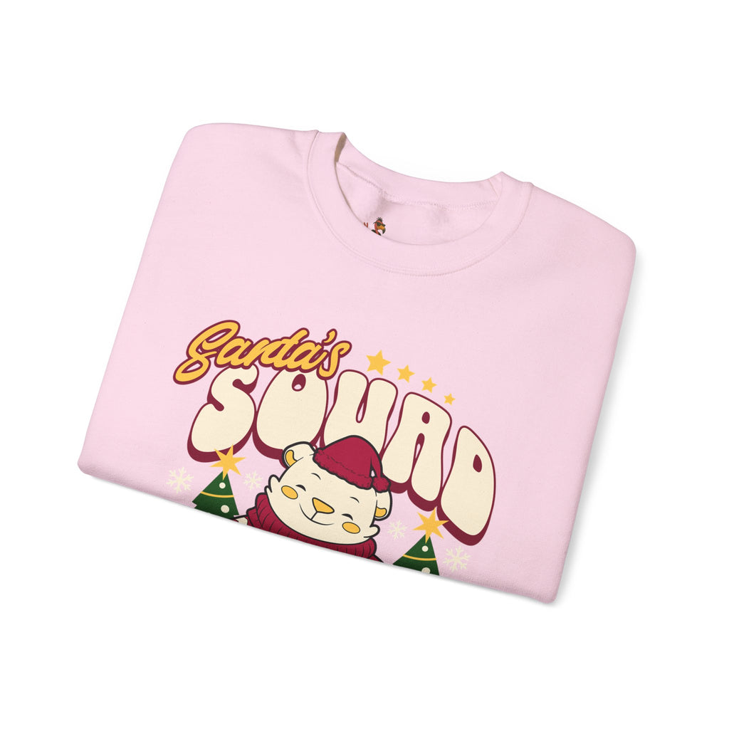 Santa’s Squad Bear bearing gifts Crewneck Ugly Sweatshirt