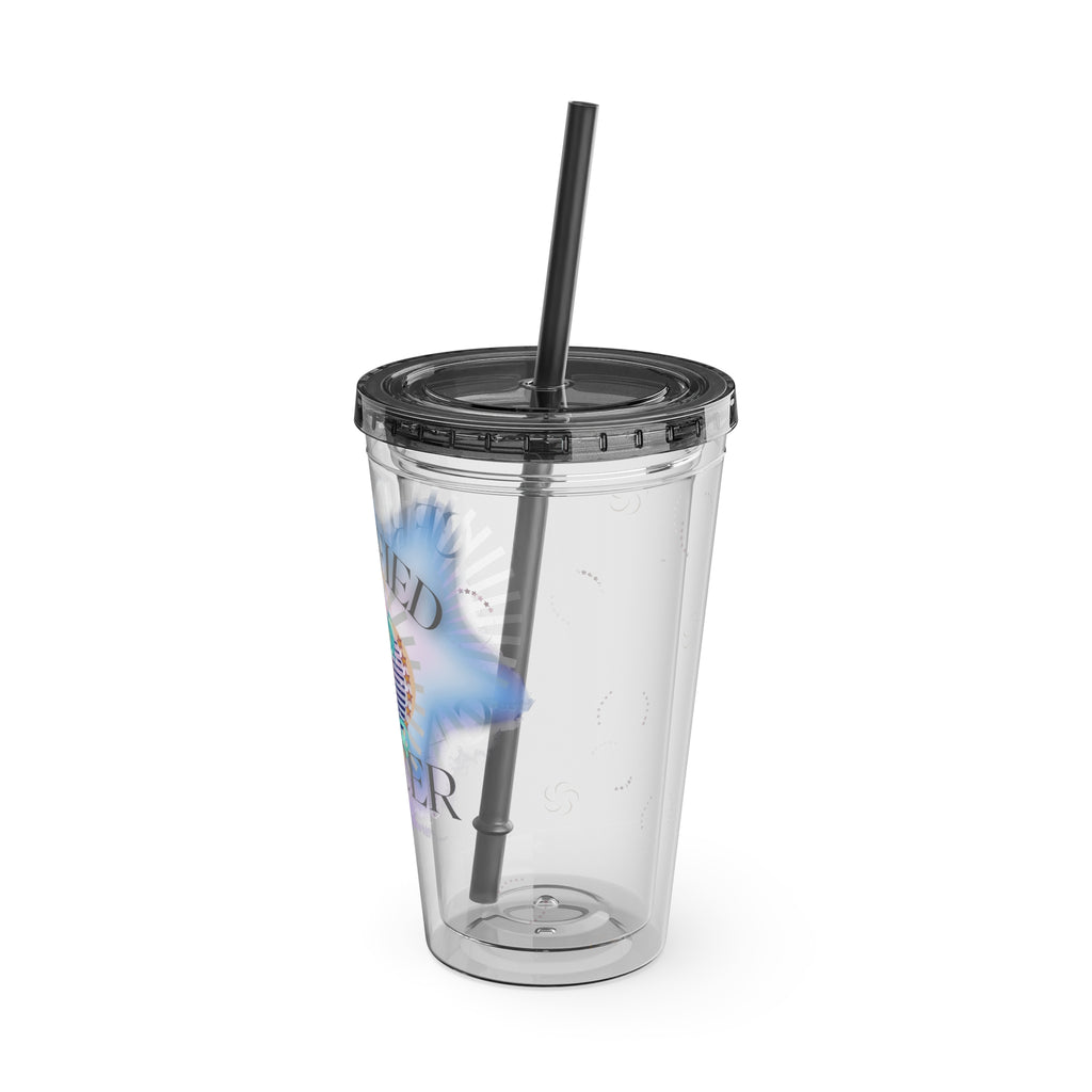 Certified Cancer Zodiac Sunsplash Tumblers with Straw 16oz