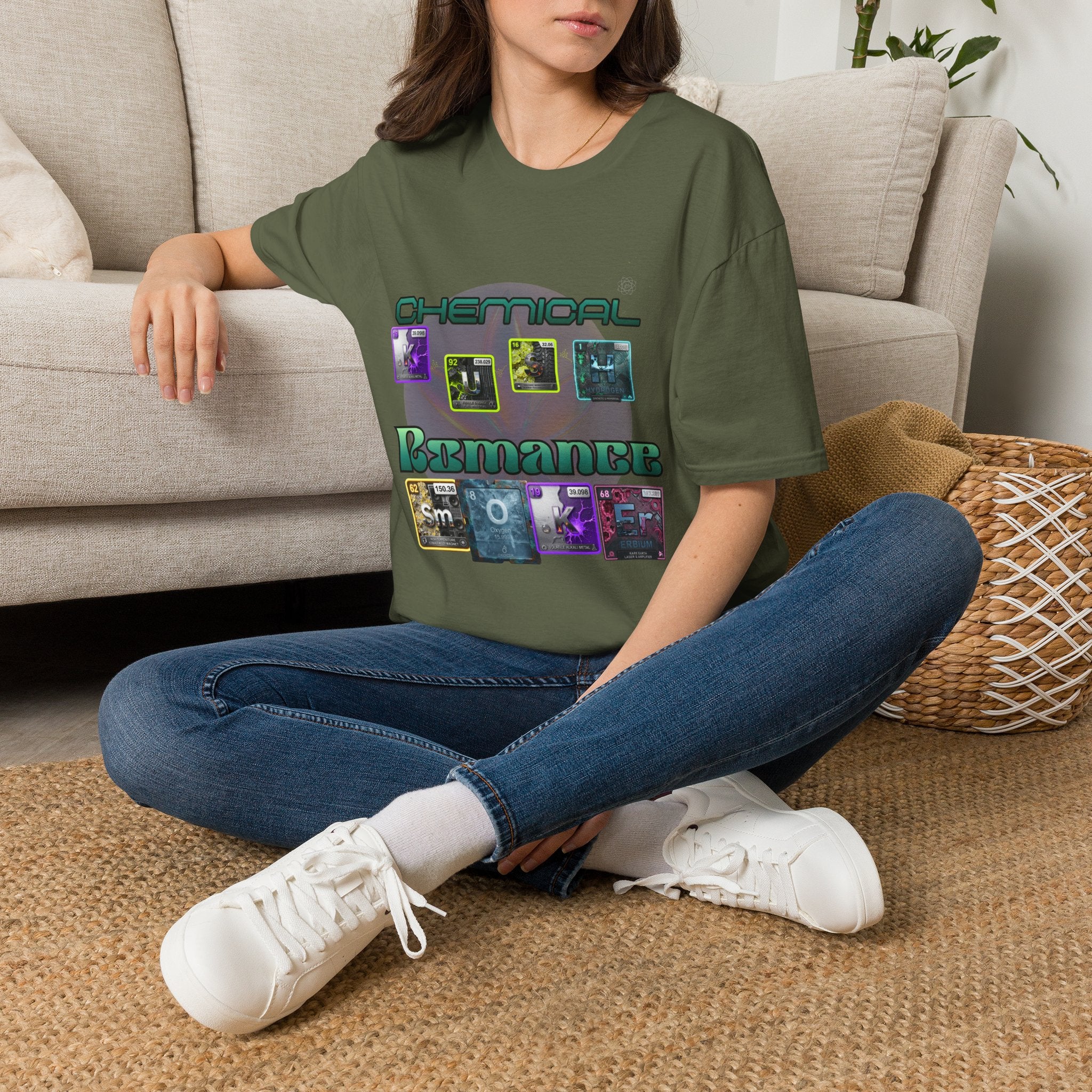 "Chemical Romance" weed 420 Retro Vaporwave Band Tee