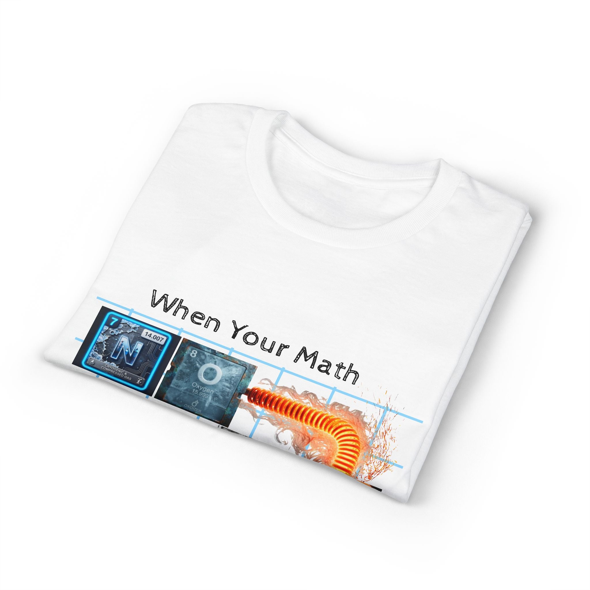 Periodic table "No Cap" When Your Math Ain't Mathing T-Shirt — Funny Math Meme Tee
