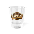 "Sip Happens" Bourbon Nights 1.5oz Shot Glass -